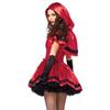 Leg Avenue - Gothic Red Riding Hood Costume - Red/Black Product image